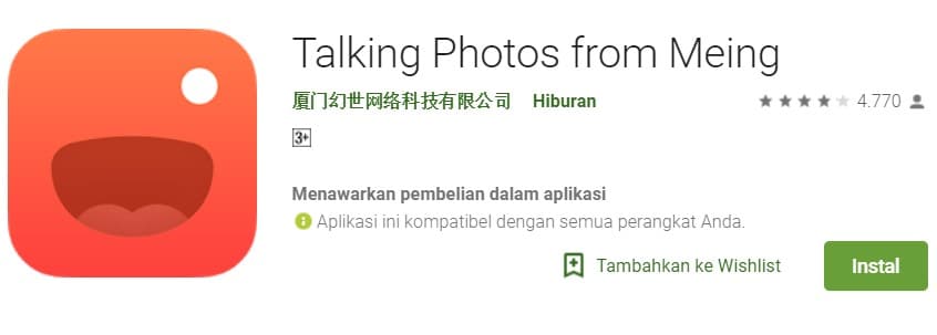 download Talking Photos from Meing