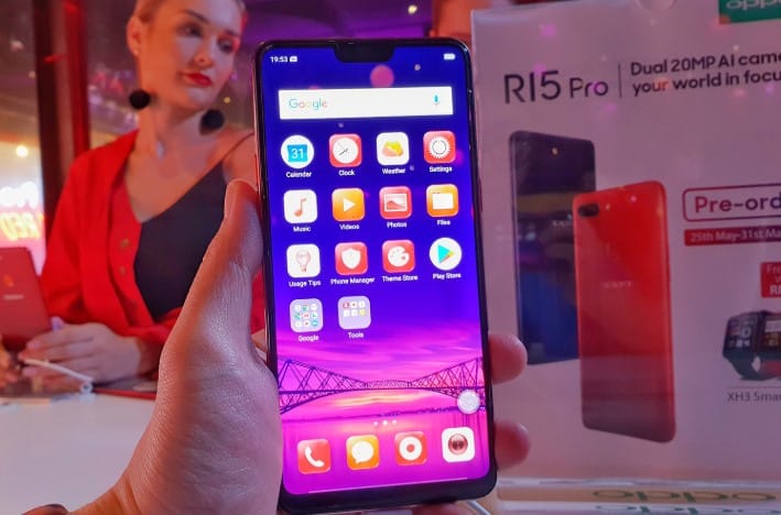 hp oppo r 15 pro ram 6 gb