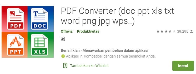 Cara Mengubah Dokumen PDF ke Word di Android