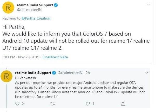 Smartphone Realme Ini Tak Dapat Update Android 10 dan ColorOS 7